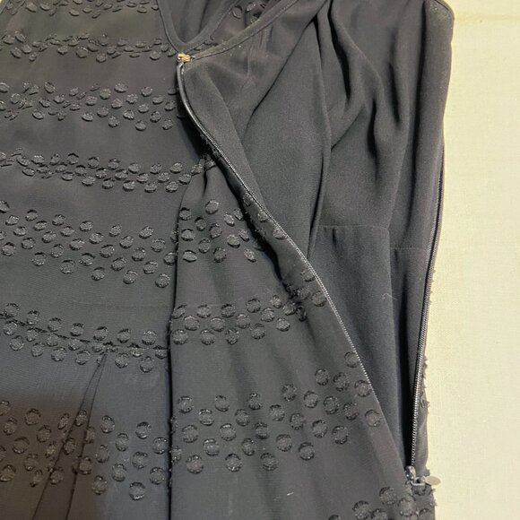 MICHAEL Michael Kors Women's Maxi Dress Navy Textured Sleeveless L V-Neck Boho - Picture 4 of 11